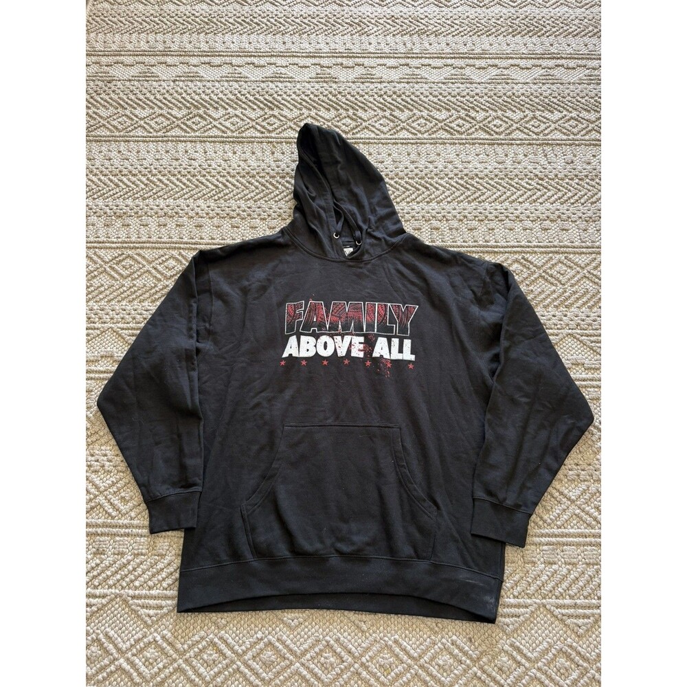 Roman Reigns WWE Hoodie Men's Black Family Above All Hoodie 2xl